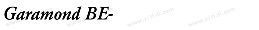Garamond BE字体转换 Garamond BE字体转换